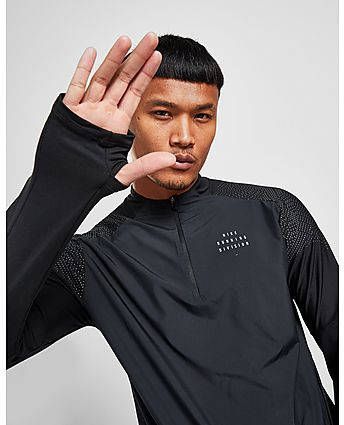 Nike Dri FIT Run Division Flash Hardlooptop met halflange rits voor heren Black Heren