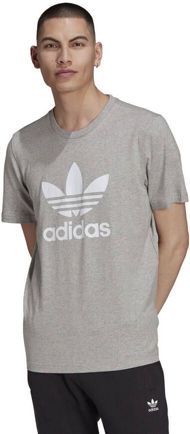 adidas Originals Adicolor Classics Trefoil T shirt Medium Grey Heather/White Heren