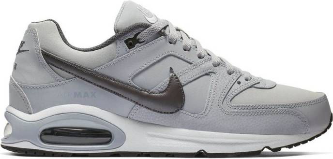 Nike air max command leather sneakers grijs/zwart heren