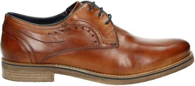 Bugatti lage nette schoenen cognac - Herenschoenensales.be
