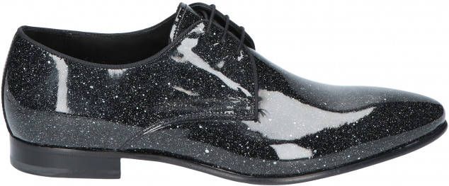 Floris van bommel 14338 Smoking Black Patent G+ Wijdte Veterschoenen