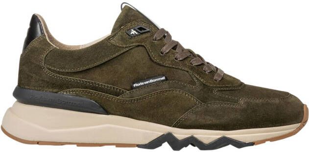 Floris van bommel De Zager 02.01 Dark Green G+ Wijdte Lage sneakers