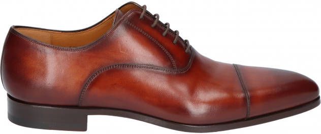 Magnanni 12623 Cognac Leather G Wijdte Veterschoenen