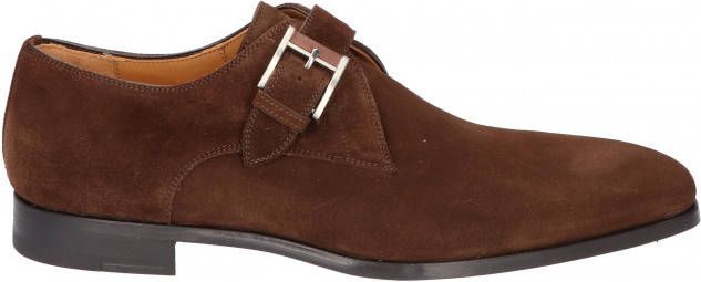 Magnanni 16856 Brown Suede G Wijdte Gespschoenen