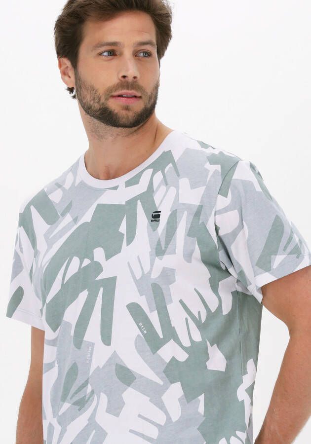 G-Star G Star RAW T shirt van biologisch katoen met grafische print
