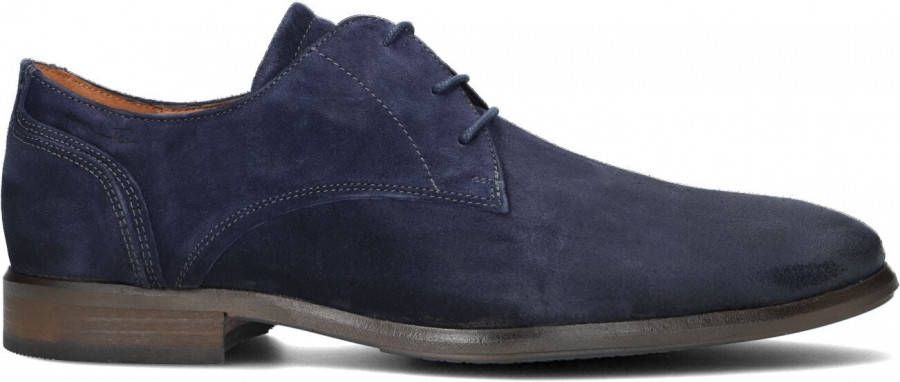 Van Lier Blauwe Veterschoenen Erasmo