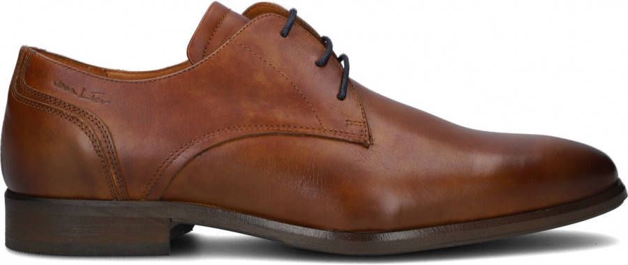 Van Lier Erasmo veterschoenen cognac Leer 312206