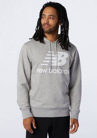 New Balance Essentials Stacked Logo PO Sweater Met Capuchon Heren