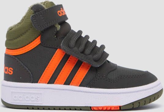 adidas hoops mid lifestyle basketball strap sneakers groen baby kinderen