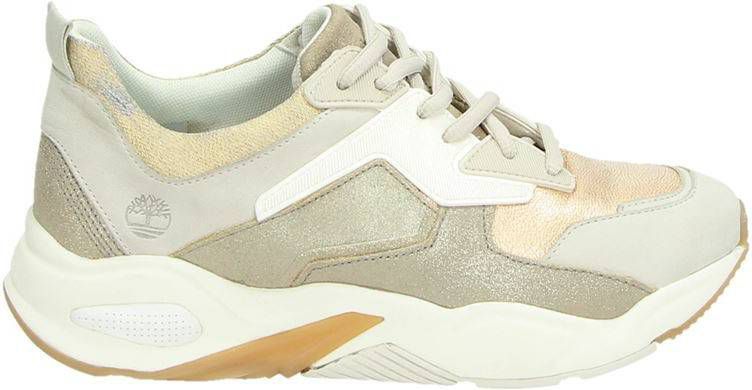 Timberland Delphiville leren chunky sneakers goud - Herenschoenensales.be
