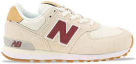 New Balance 574 Beige/Bordeaux Kinderen