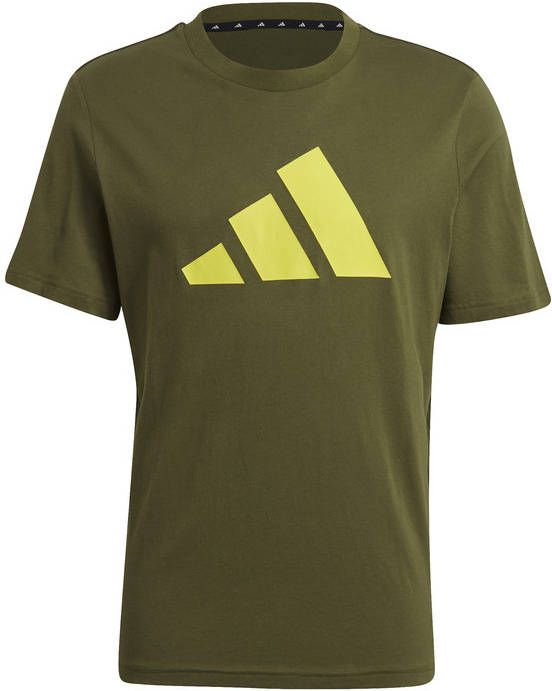 adidas Performance sport T-shirt kaki