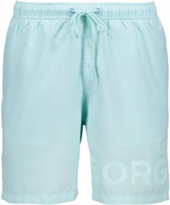 Bjorn Borg Björn Borg Sheldon zwemshorts met steekzakken en logoprint