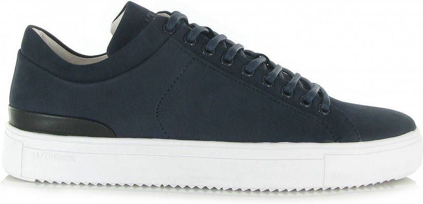 Blackstone Pm56 Dark Denim Donkerblauw Sneaker Veterschoen