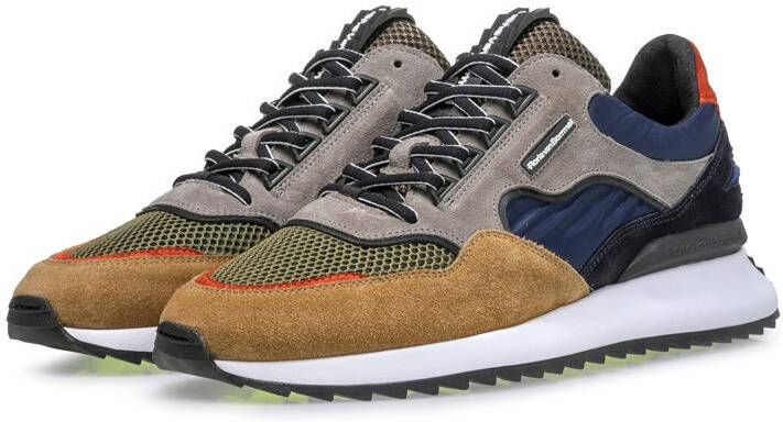 Floris van Bommel Fast Track sneaker met suè, de details