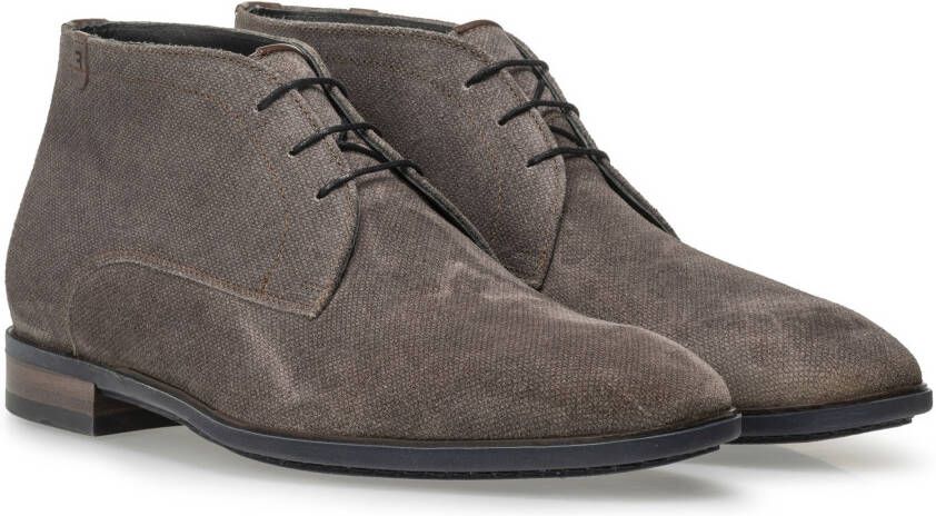 Floris van bommel De Slimmer 02.06 Taupe H Wijdte Veter boots