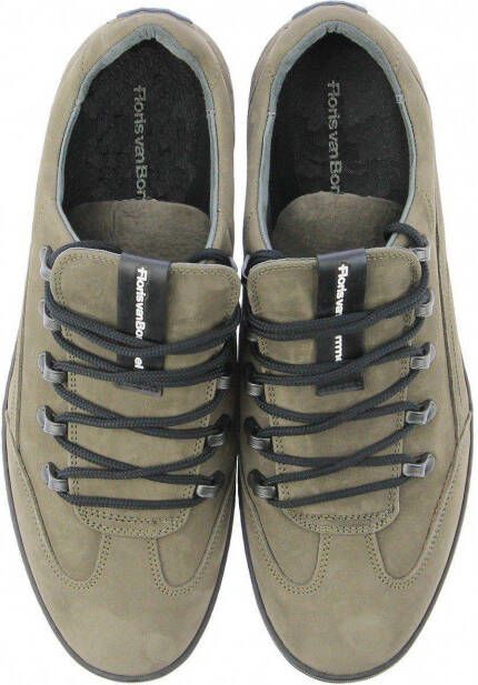 Floris van Bommel grijze nubuck sneaker