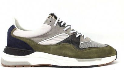 Floris van Bommel groene heren sneakers