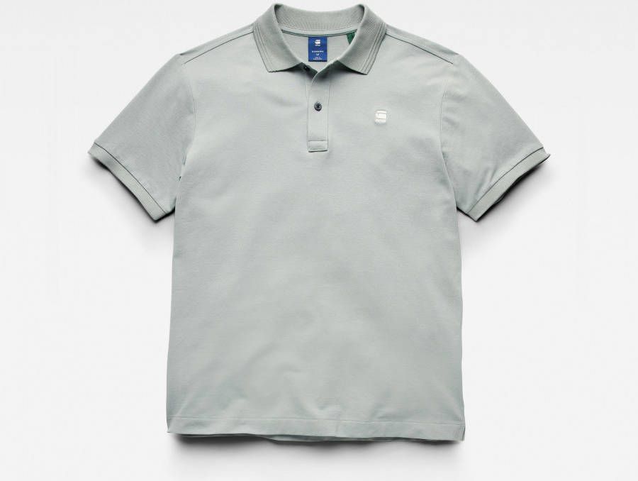 G-Star G Star RAW slim fit polo Dunda met biologisch katoen iceberg green
