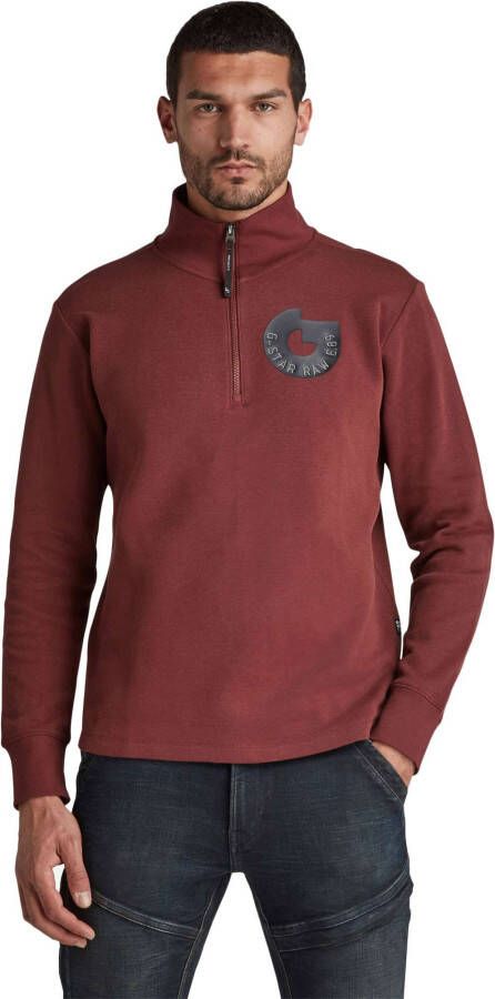 G-Star G Star Jirgi half zip ls paccio red brown