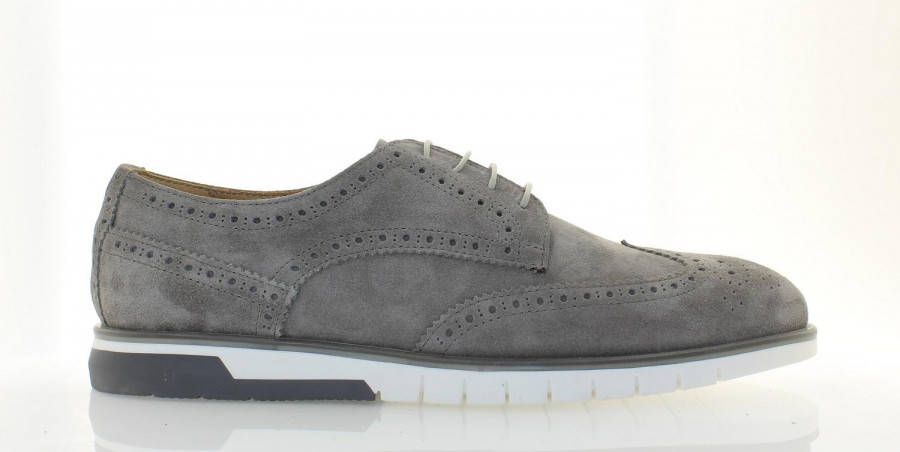 Giorgio 10103 Grijs kleurige suede veterschoen(575 Piombo )