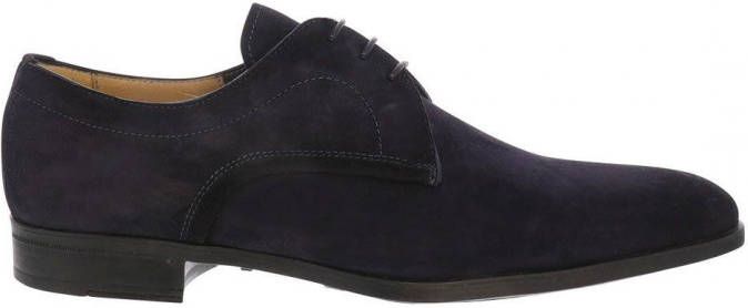 Giorgio 38202 Donker blauwe suede veterschoen(60 Notte )