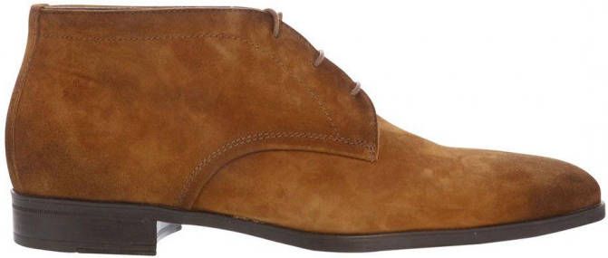 Giorgio 38205 Donker bruine suede veterschoen(97 Cognac )