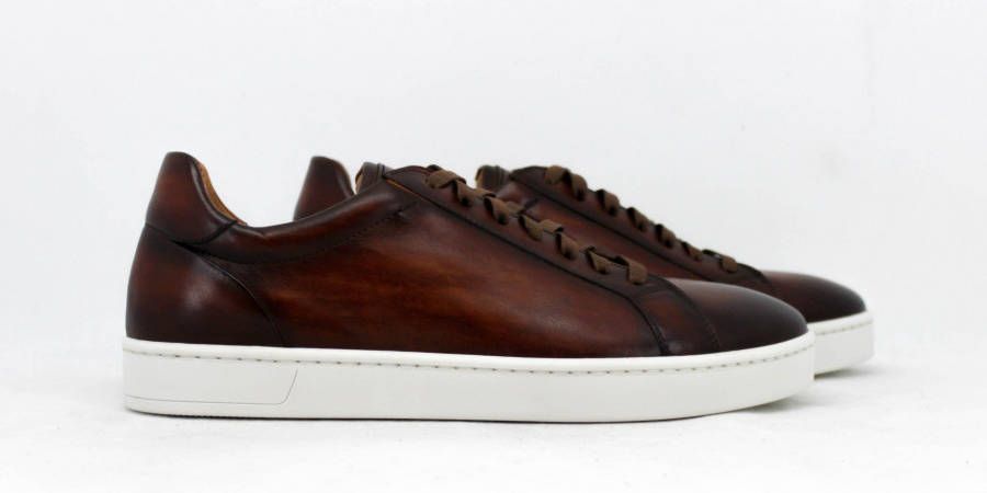 Magnanni sportieve lederen sneaker