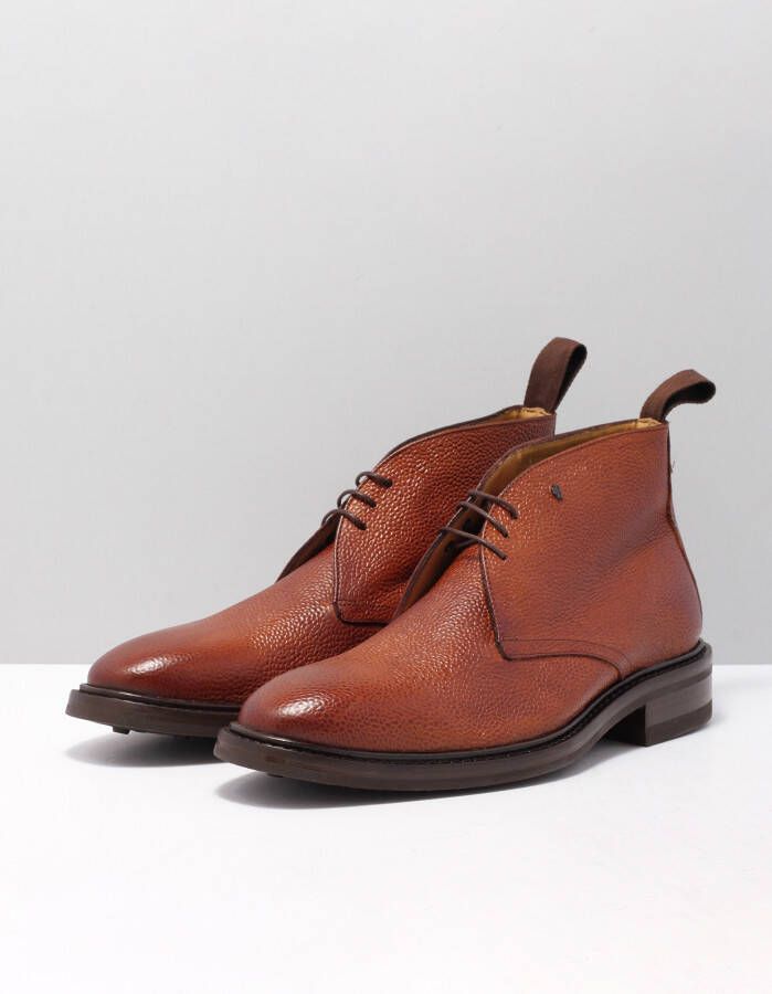 Floris van Bommel Chukka veterschoen van leer