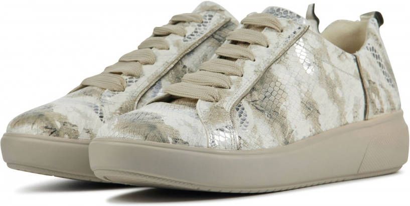 Waldl&#xE4, ufer Dames leren dames sneakers 763001 print