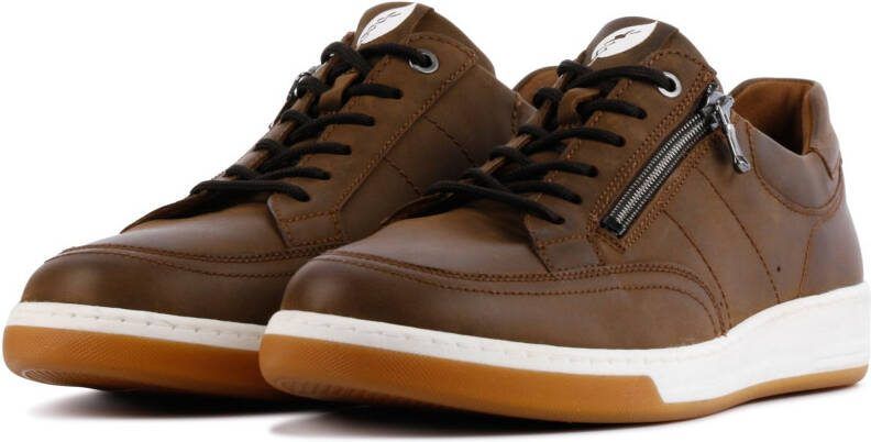 Waldlaufer 971 017 comfort nubuck sneakers bruin