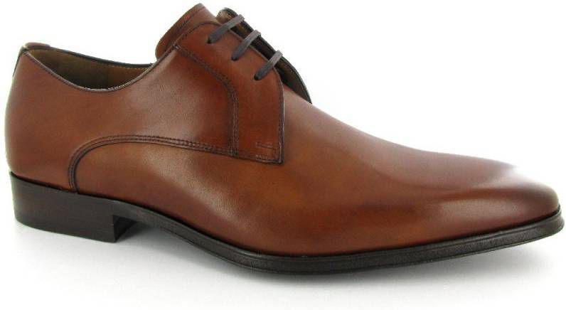 Van bommel SBM 30047 23 01 Cognac Calf G+ Wijdte Veterschoenen