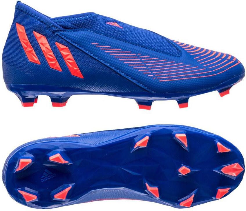 Adidas Kids adidas Predator Edge.3 Veterloze Gras Voetbalschoenen(FG)Kids Blauw Rood