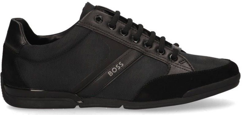 Hugo Boss Saturn sneaker met suè, de details