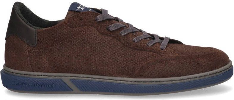 Floris van bommel 13350 27 Dark Brown Nubuck G+ Wijdte Lage sneakers